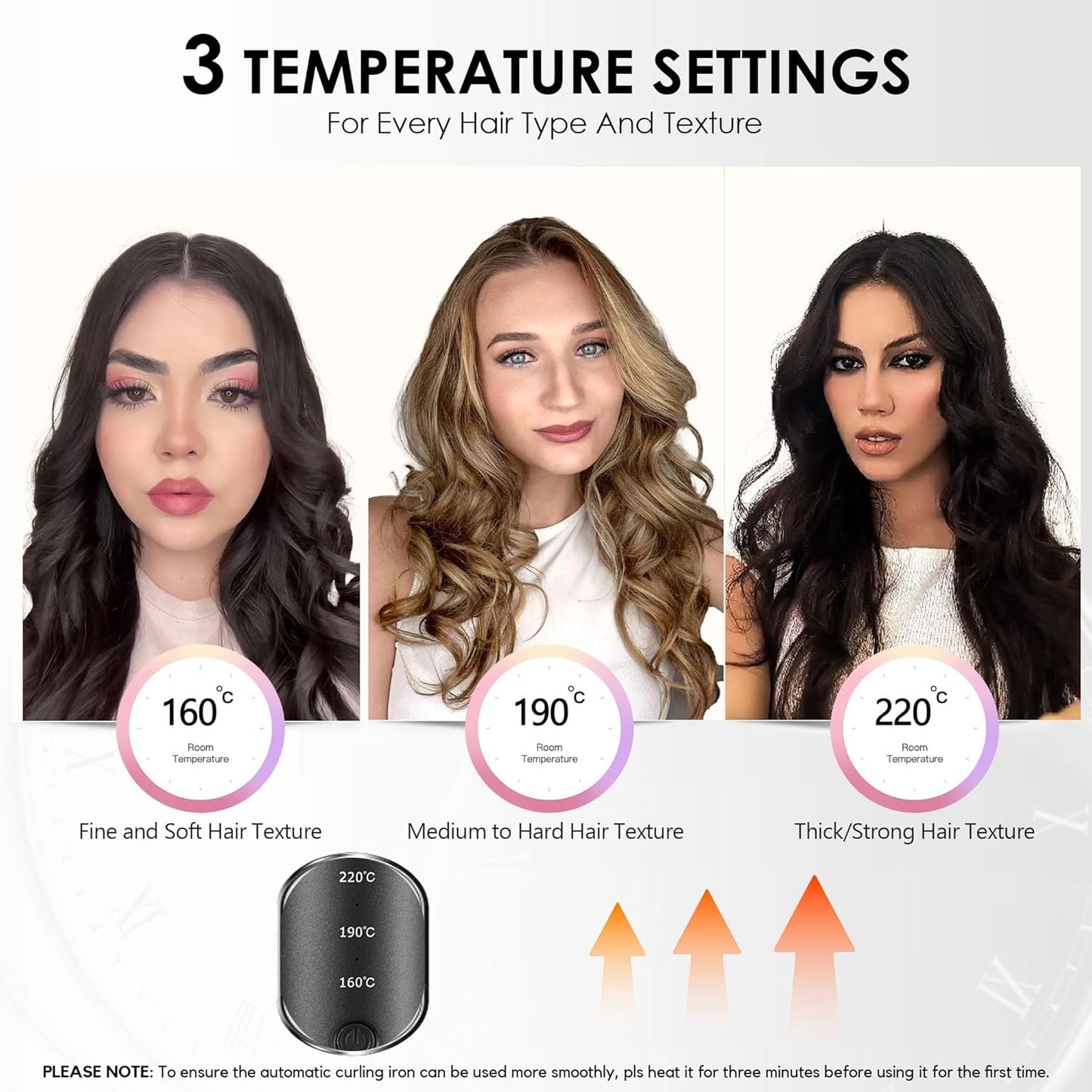 Arvox Mate Z10 Automatic Hair Curler for Women 5200mAh | Cordless Portable Hair Curler Machine with Dual Direction (Left/Right) | 4 Temperature Settings 140–200°C | USB-C Rechargeable Curling Iron with 360° Swivel Barrel