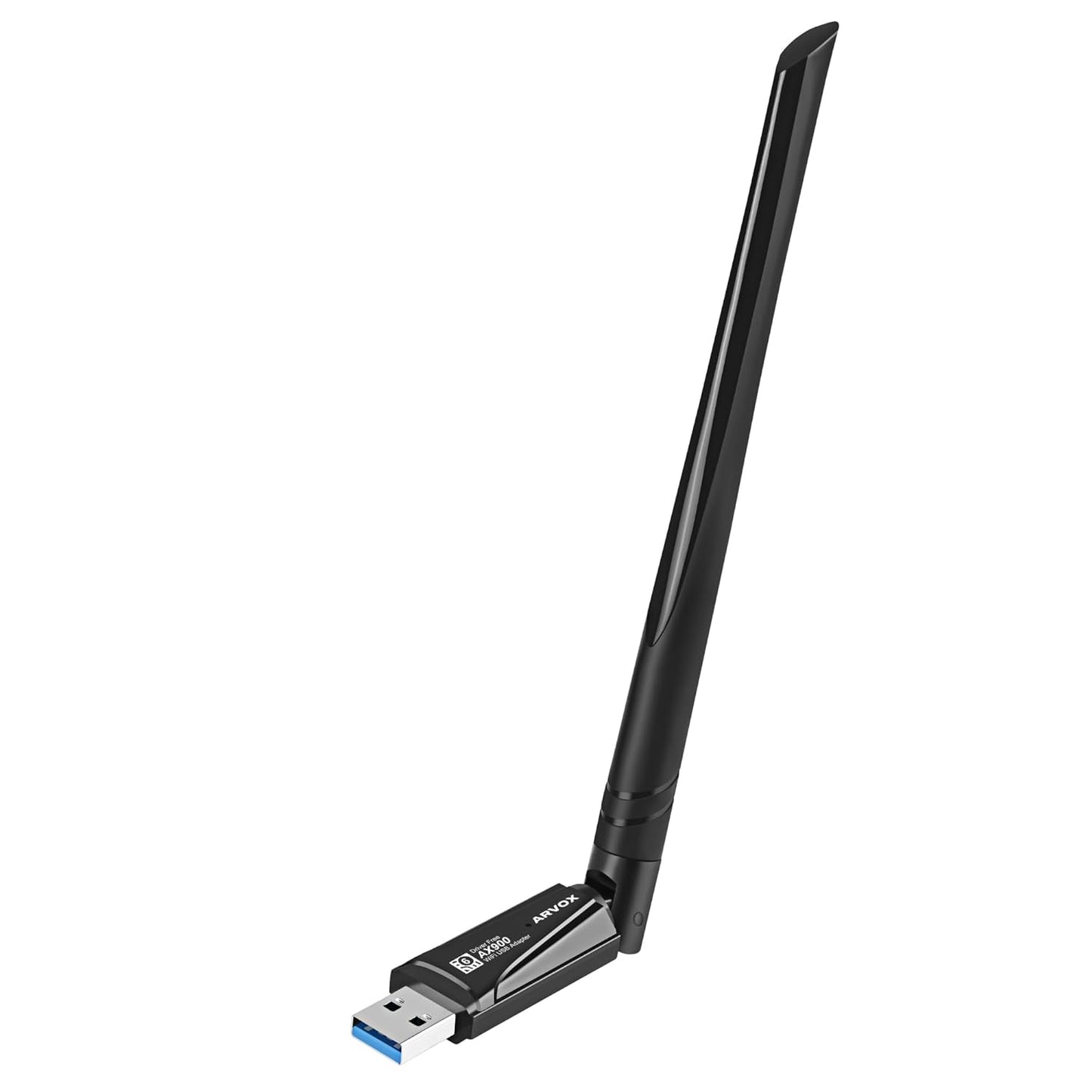 ARVOX AX900 900 Mbps WiFi 6 + Bluetooth 5.4 Wireless Network USB Adapter for Desktop PC with 2.4Ghz/5Ghz High Gain Dual Band 5 Dbi Antenna Wi-Fi, Supports Windows 11/10 MU-MIMO WPA3 OFDMA