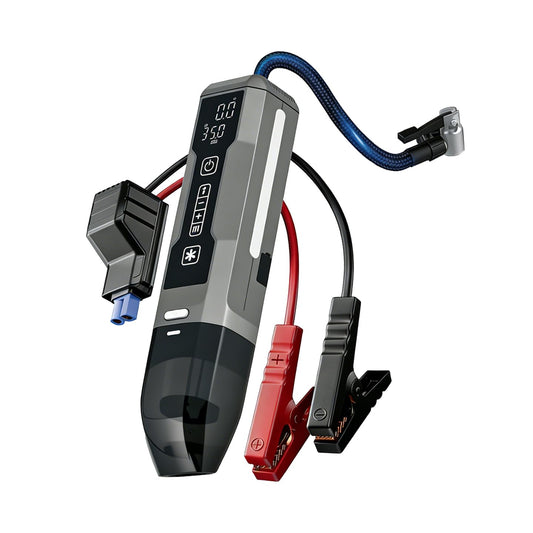 Arvox 4-in-1 Car Vacuum Cleaner, Tyre Inflator, Jump Starter & Portable Air Pump | Cordless Rechargeable Cleaning Vacuum for Car & Bike | Emergency Tool Heavy Duty