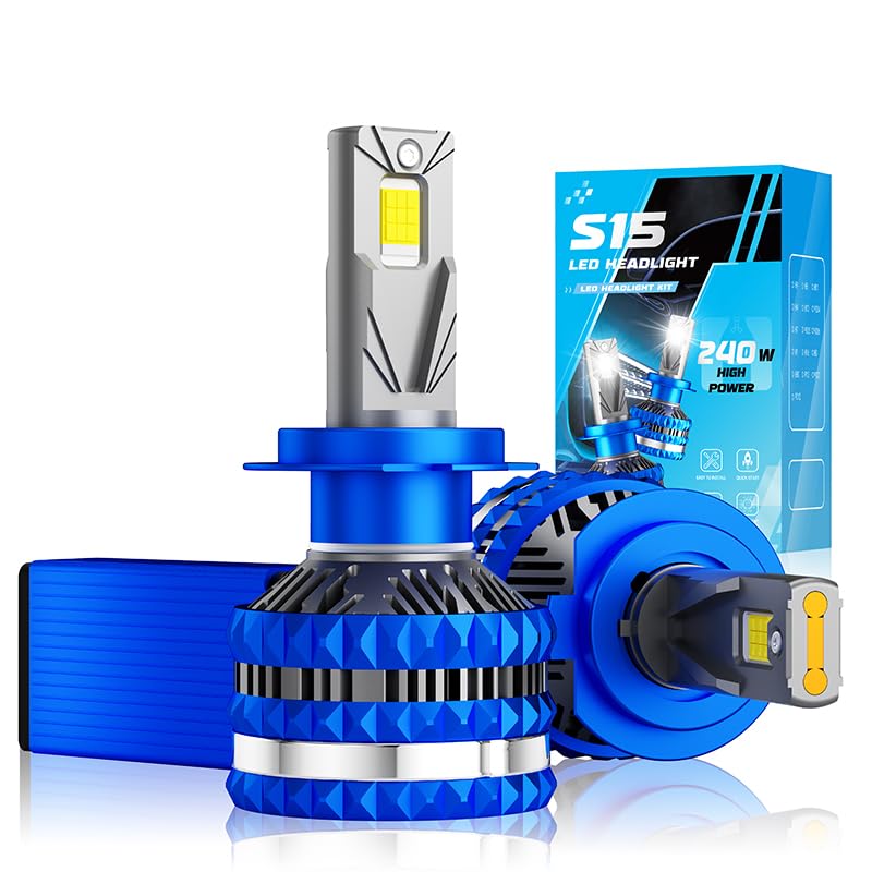 ARVOX S15 HB3 240W LED Headlight Bulb for Car 24,000 Lumens 6000k Super Bright Led Bulb HB3/ 9005 Quick Installation External Canbus Ballast Driver Pack of 2