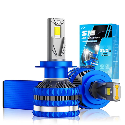 ARVOX S15 HB3 240W LED Headlight Bulb for Car 24,000 Lumens 6000k Super Bright Led Bulb HB3/ 9005 Quick Installation External Canbus Ballast Driver Pack of 2