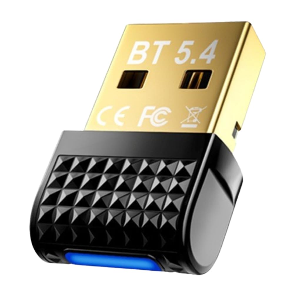 Arvox USB Bluetooth 5.4 Adapter for PC BR + EDR + BLE, RTL8761B Chipset Bluetooth Dongle Receiver Supports Windows 11/10/8.1/7 for Desktop, Laptop, Mouse, Keyboard, Printers, Headsets, Speakers