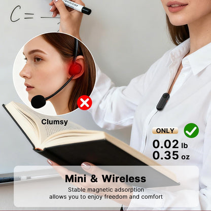 Arvox Wireless Voice Amplifier 2600mAh for Teachers with 2 Mic for Teaching in Classroom & Magnetic Lavalier,16H Long Battery, Bluetooth Collar Mic with Speaker for Tour Guides, Meeting Hall