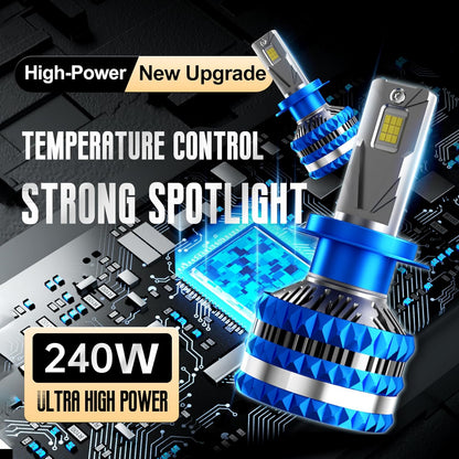 ARVOX S15 HB3 240W LED Headlight Bulb for Car 24,000 Lumens 6000k Super Bright Led Bulb HB3/ 9005 Quick Installation External Canbus Ballast Driver Pack of 2