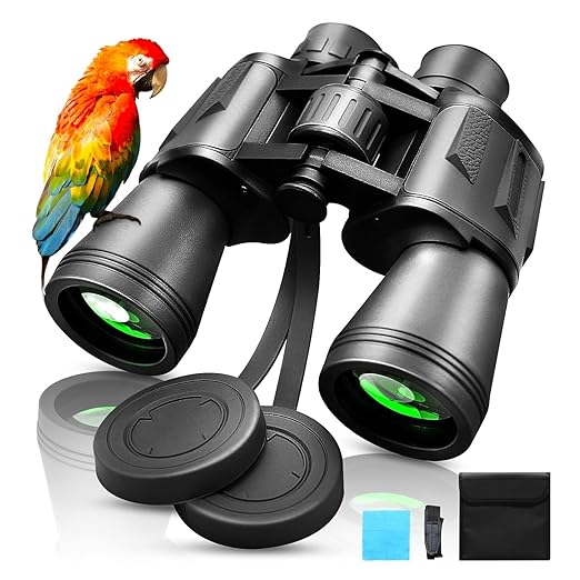 Bebang by Arvox Binoculars for Long Distance Zoom 12x42 with Phone Adapter & Tripod,Ultra HD Binoculars for Bird Watching,Safari | Range 2000 Meter | Wide Eye Peice | Bright BAK 4 Glass (10 X 50)